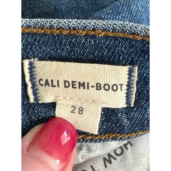 Madewell Cali Demi-Boot Jeans in Bodney Wash Size 28 - Picture 6 of 12